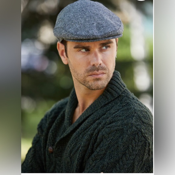 Donegal Tweed 🆕 Flat Cap, Handcrafted Unisex L7 3/8’’ Celtic Top Quality! - Picture 2 of 6